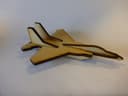 Mini F-15 Fighter Jet 3D Puzzle Laser Cut DXF File