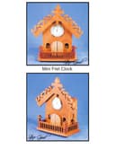 Mini Fretwork Table Clock Vector Design for Laser Cutting