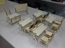 Archivos Vectoriales de Aula en Miniatura para Corte Láser