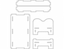Plano de Corte Láser para Cama de Muñeca 3D DXF