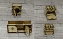 Miniature Dollhouse Kitchen Set Laser Cut Vector Plan