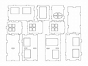 Archivo Vectorial de Casa en Miniatura 3D para Corte Láser