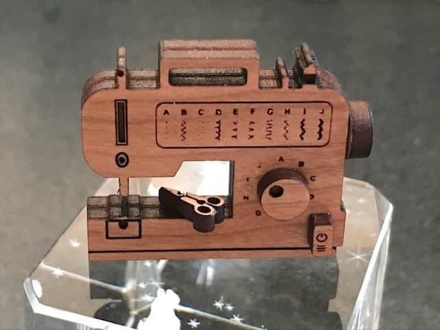 Miniature Sewing Machine Laser Cut SVG File
