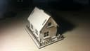 Rompecabezas 3D de Casa de Madera en Miniatura para Láser