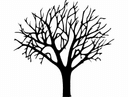 Archivo DXF de Silueta de Árbol sin Hojas