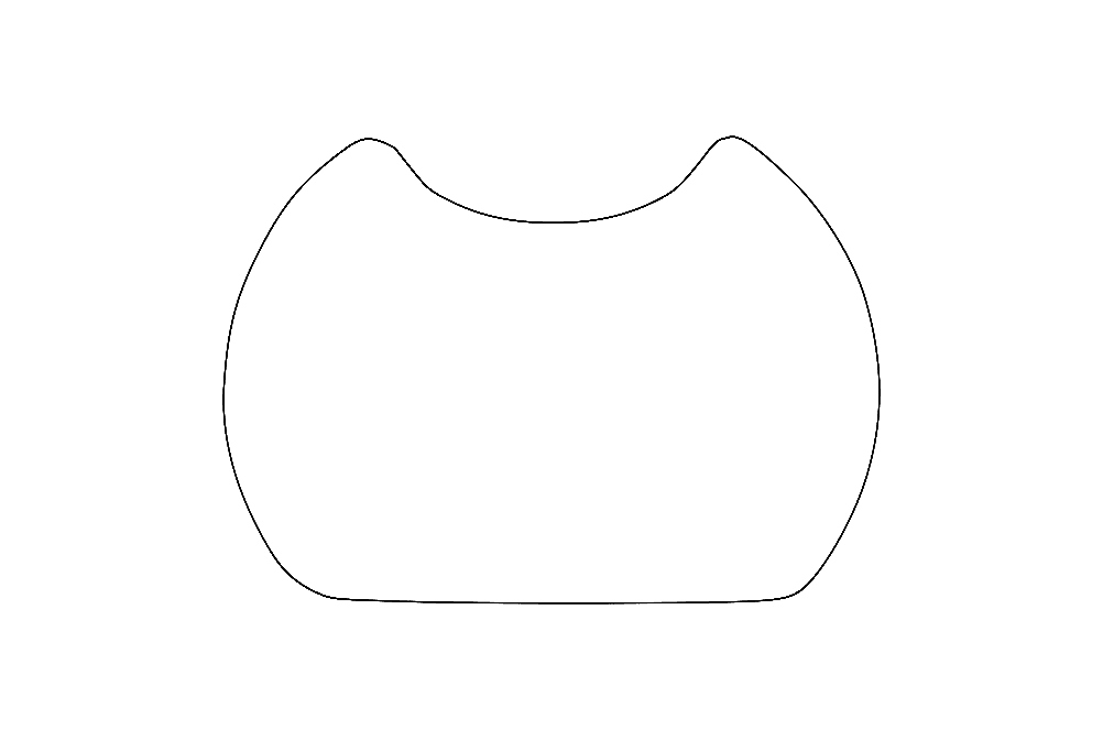 Minimalist Bottle Opener Silhouette Vector DXF File