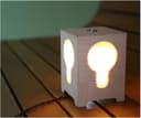 Arquivo Vetorial de Luminária de Mesa Cubo para Laser (DXF)
