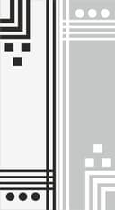 Minimalist Geometric Door Panel Pattern Vector for Glass Etching