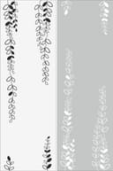 Minimalist Hanging Vines Floral Vector Design for Laser Cutting