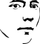 Minimalist Human Face Stencil Vector File