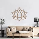 Arte de Parede Flor de Lótus Minimalista - Arquivo Vetorial