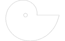 Minimalist Nautilus Shell Silhouette Vector DXF File