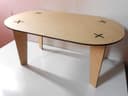 Arquivo Vetorial de Mesa de Centro Oval Minimalista (DXF)