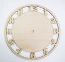 Minimalist Round Wall Clock Face Vector File for Laser Cutting