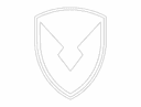 Archivo Vectorial DXF de Emblema de Escudo Minimalista para Corte Láser