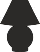 Minimalist Table Lamp Silhouette Vector DXF File