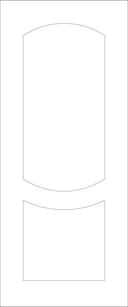 Diseño Vectorial de Puerta de Dos Paneles para CNC