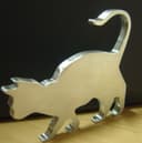 Silhueta de Gato Caminhando Arquivo DXF para CNC
