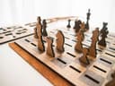 Set de Ajedrez de Madera Puzzle 3D Vector para Corte Láser