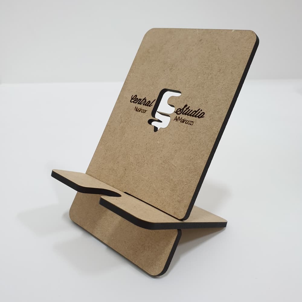 Minimalist Wooden Phone Stand Laser Cut Vector File