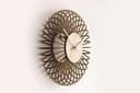 Modern 3D Ribbed Wall Clock Laser Cut Template Vector File