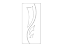 Diseño de Panel de Puerta Abstracto Moderno - Archivo DXF Gratis