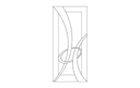 Modern Abstract Door Panel Vector Design DXF File