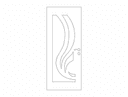 Modern Abstract Door Panel Vector Design DXF File