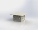 Mesa de Centro Decorativa Moderna Vector DXF Laser Cut