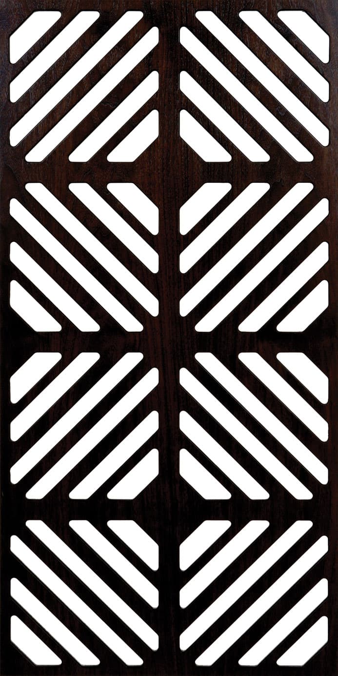 Modern Diagonal Grill Partition Panel Vector DXF File