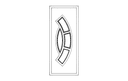 Modern Entry Door Panel Vector Design - Free DXF File
