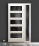 Diseño de Puerta de Entrada Moderna con Panel Lateral (DXF, DWG)