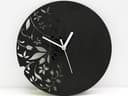 Reloj de Pared Floral Moderno Vector para Corte Láser