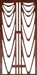 Modern Geometric Grille Panel Vector Design DXF