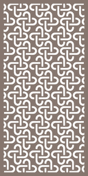 Modern Geometric Interlocking CNC Panel Pattern Vector
