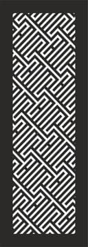 Modern Geometric Maze Pattern Vector DXF for Laser Cutting