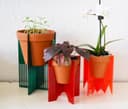 Soportes Geométricos para Plantas en Vector para Corte Láser
