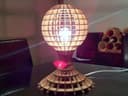 Modern Geometric Table Lamp 3D Laser Cut Wood DXF Vector