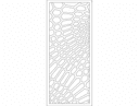 Modern Hexagon Pattern Room Divider Panel Vector DXF