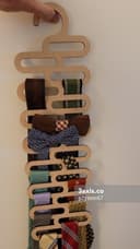 Modern Laser Cut Tie and Belt Hanger SVG Vector Design