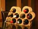 Modern Laser Cut Wine Rack DXF Plan for Home Bar