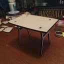 Plano Vetorial de Mesa Miniatura Moderna para Corte a Laser SVG