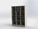Modern Modular Storage Shelf CNC Vector Plan DXF
