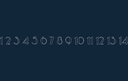 Modern Numerical Font Vector Set for Laser Cutting (DXF)