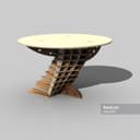 Diseño de Mesa de Centro Paramétrica Moderna Vector DXF