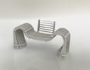 Silla Lounge Paramétrica Moderna Archivo Vector DXF