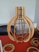 Lámpara Colgante Moderna 3D Puzzle Archivo Vectorial