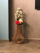 Modern Slatted Vase 3D Laser Cut Project DXF File