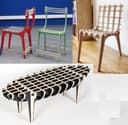 Modern Slotted Plywood Chair and Bench CNC Vector Files