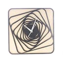 Archivo Vectorial de Reloj de Pared Cuadrado Espiral para Corte Láser